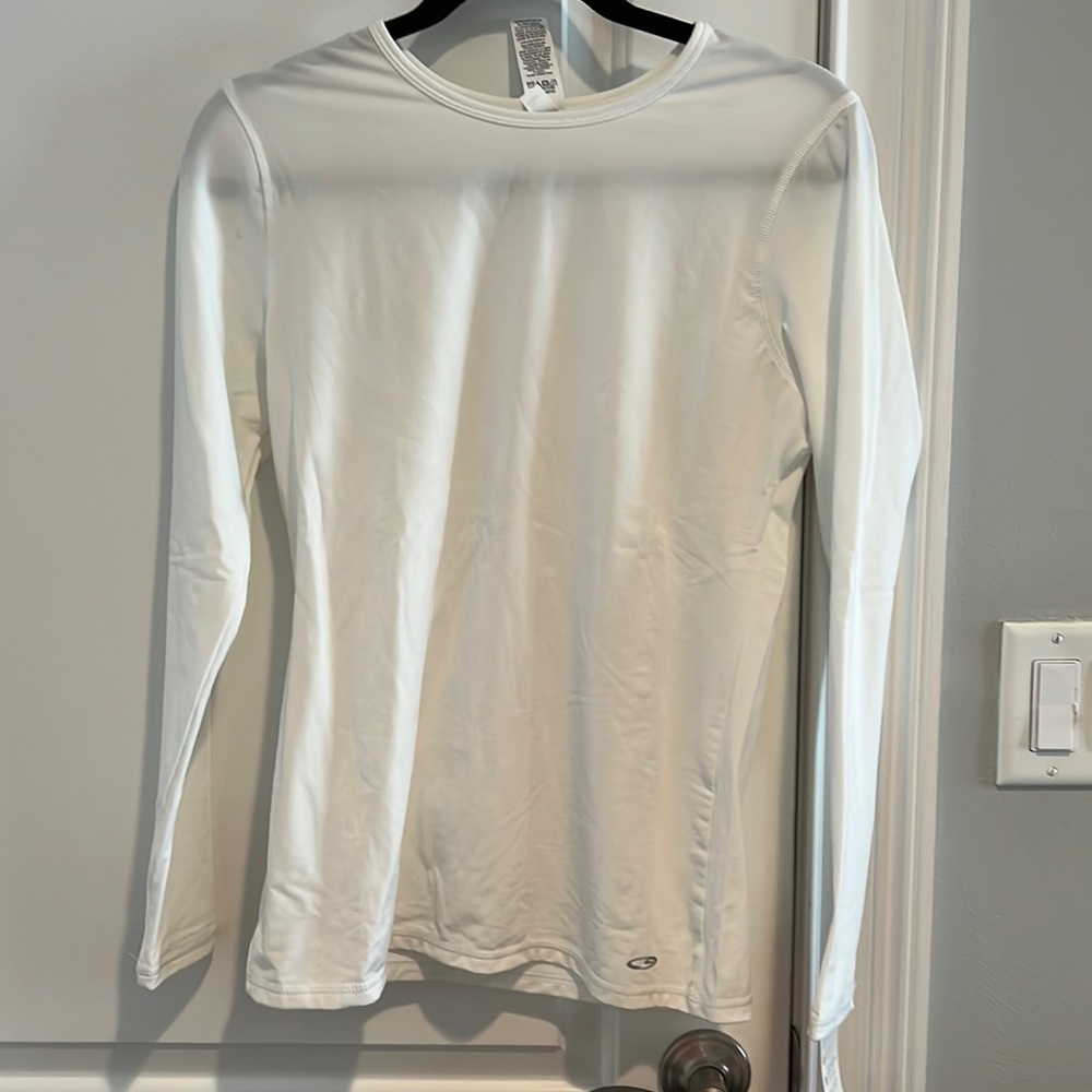 NWT C9 Champion, Power Core Warm Compression Shirt, Long Sleeve, Fitted, White
